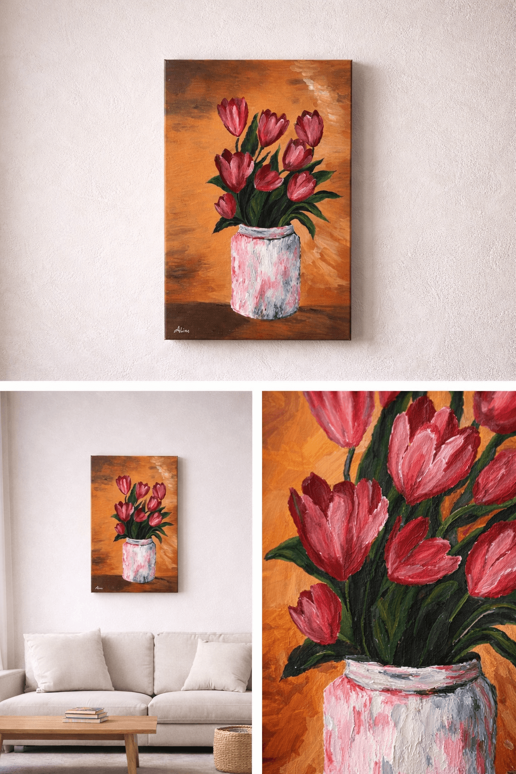 Blush Tulips detail 1