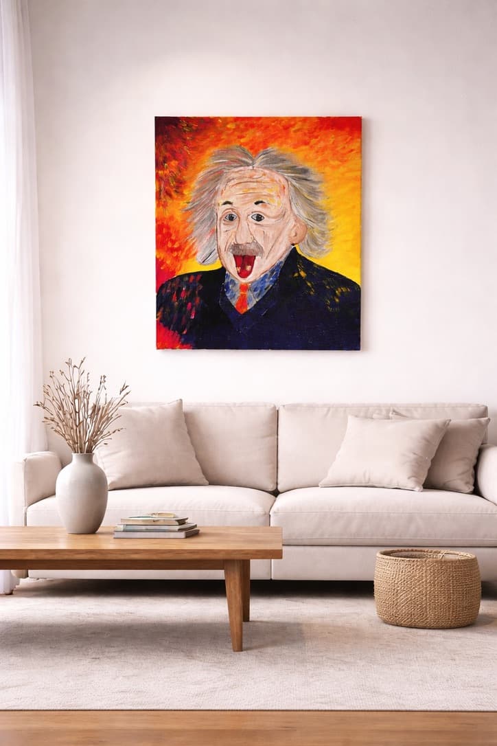 Einstein Portrait detail 1