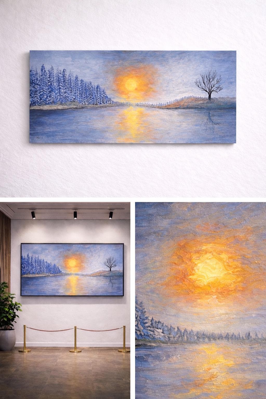 Winter Reflection detail 1