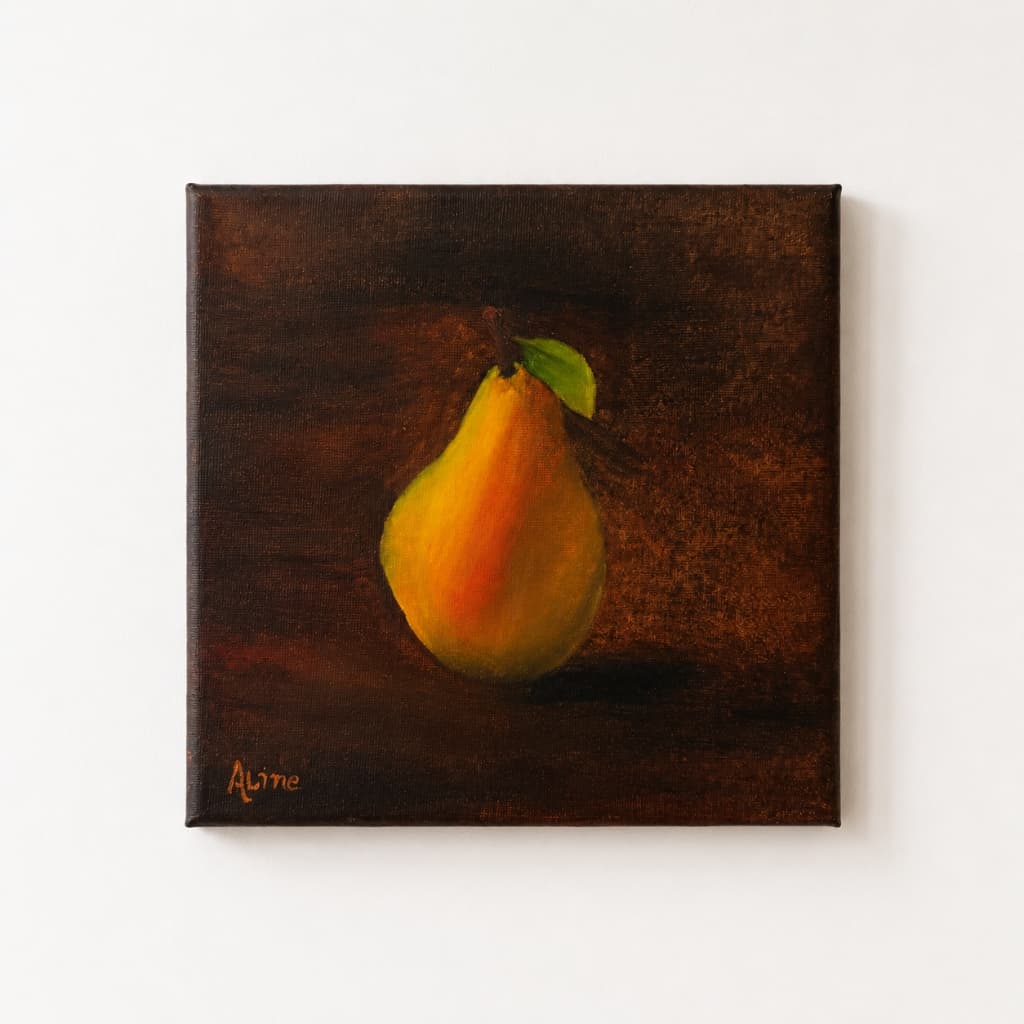 Pear Still Life by Aline Gordiano